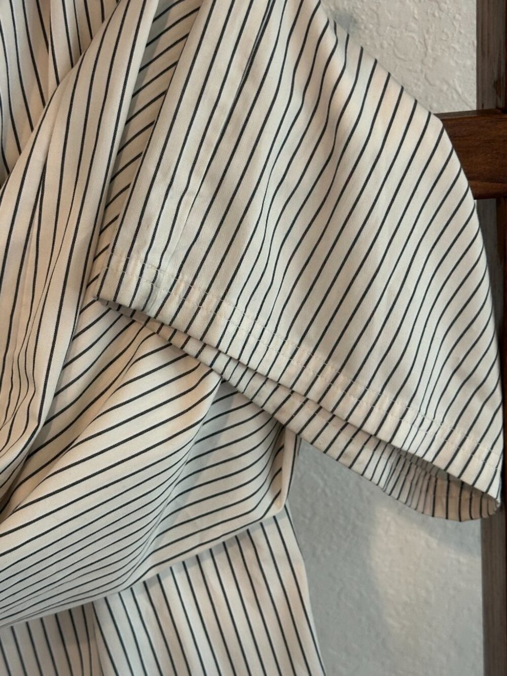 American Eagle White Blue Stripe Drawstring Pants Medium Casual Lounge Beach Pan - Picture 12 of 14